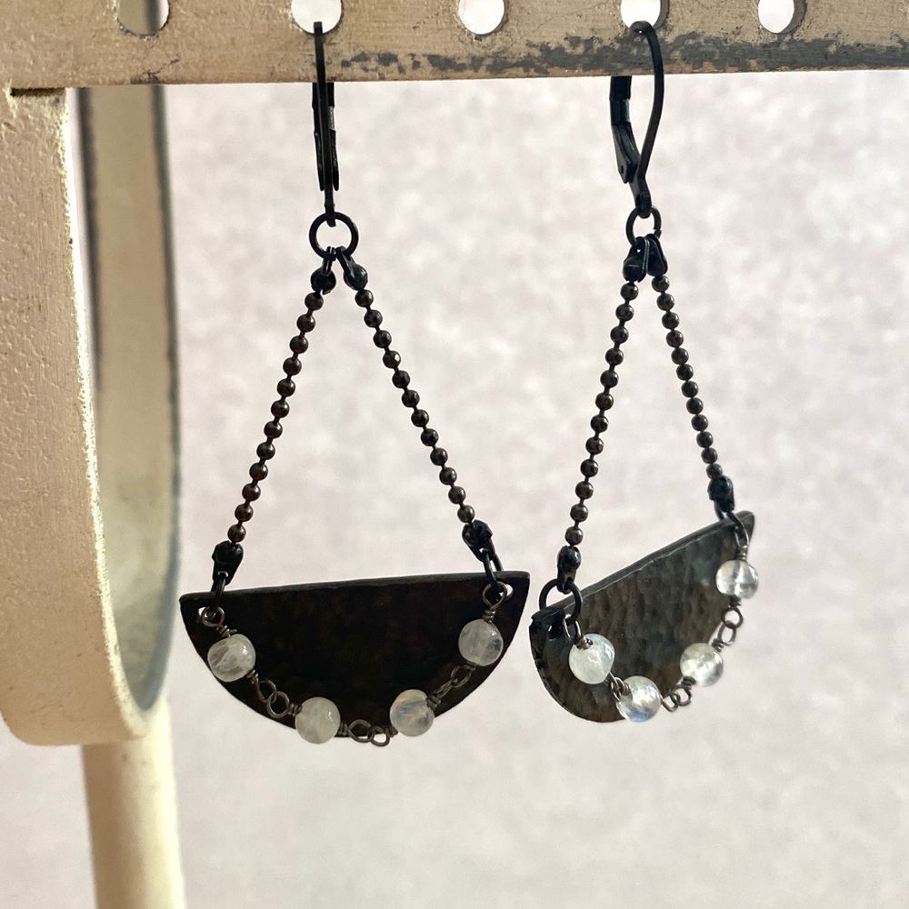 Semi Circle Drop Earring